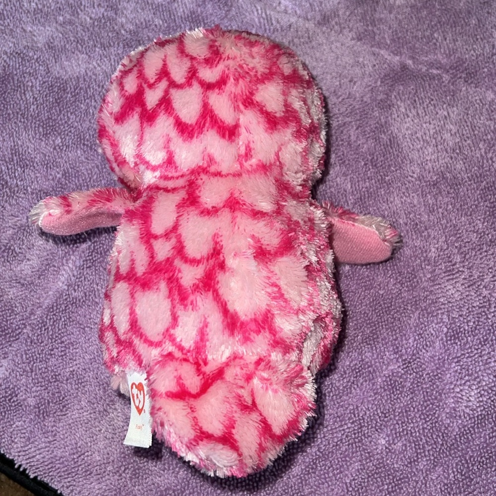TY pink owl beanie baby - Picture 3 of 4